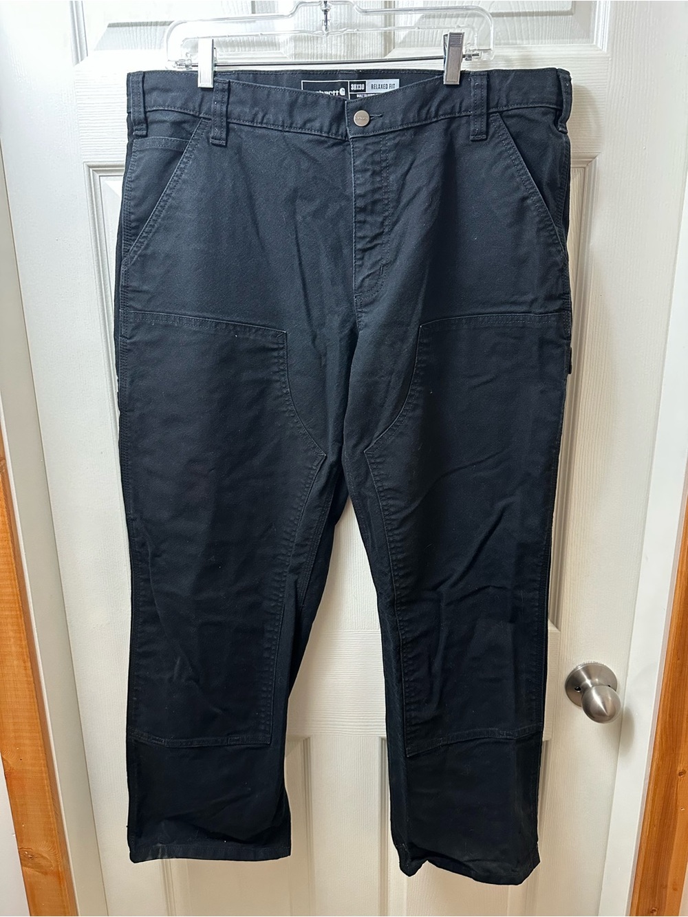 Carhart Men’s Double Knee Pants 38x30 Black